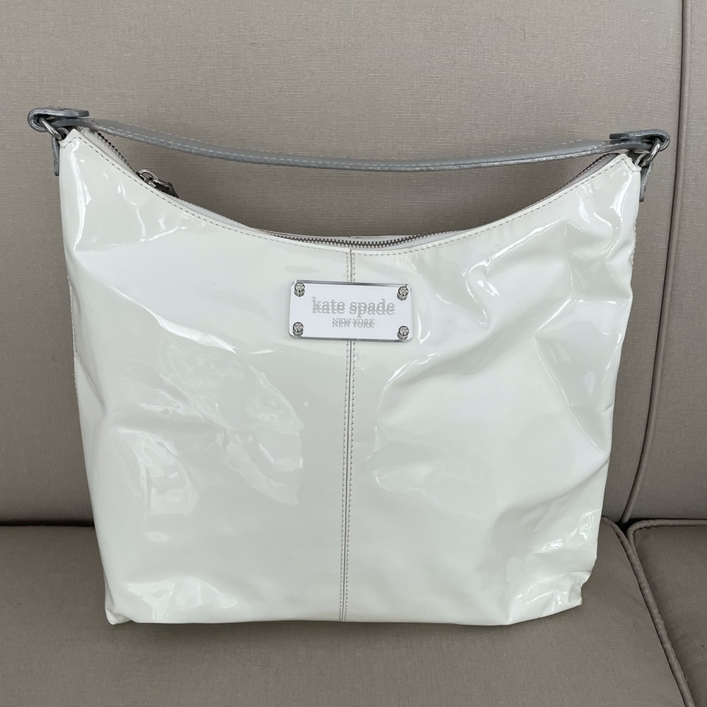 Kate Spade White Patten Leather Purse